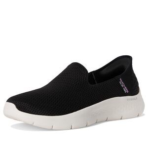 SKECHERS Go Walk Flex Relish Hands Free Slip-Ins Black/White 7.5 D - Wide